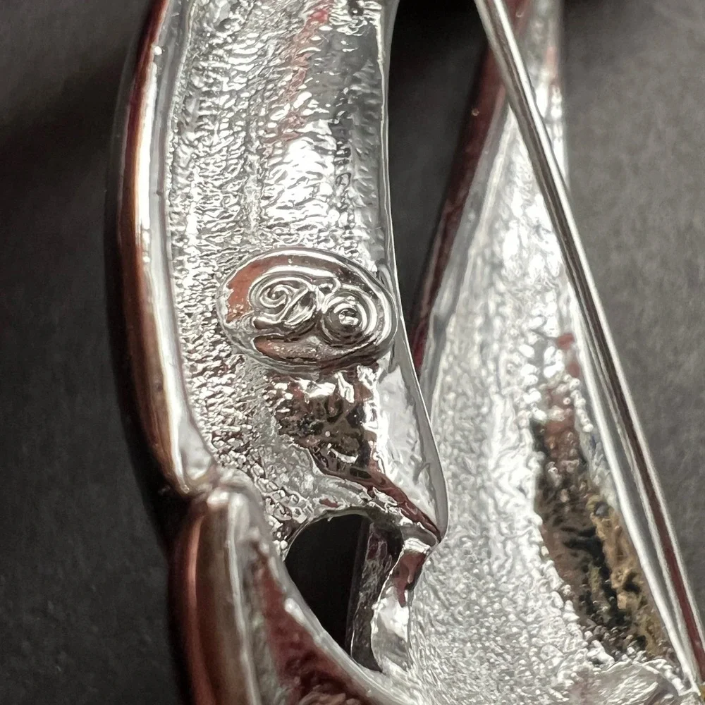 Vintage‎ Brooch Sailboat Silver Tone Nautical Sailing Signed Danecraft